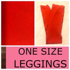 Tall OS Red Leggings